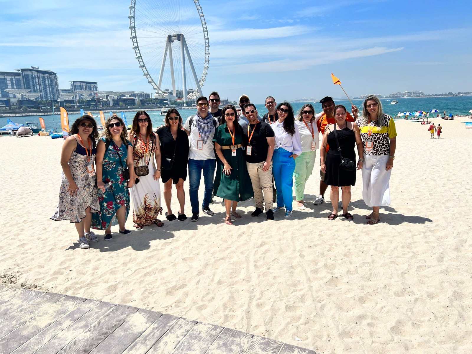 Grupo em Dubai — Palm Jumeirah